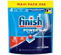 Finish Pastilles Lave-Vaisselle Powerball All in One Max - 68 Tablettes Lave-Vaisselle