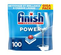 Finish Power All-in-1 Tablettes Lave-vaisselle, Sans Parfum, 100 Tablettes