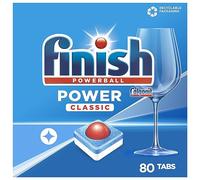 Finish Power Classic Tablettes pour lave-vaisselle sans phosphate - Tablettes pour le nettoyage de base de la vaisselle - 80 tablettes (1 x 80 pièces)