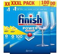 Finish Power Essential Lot de 300 tablettes pour lave-vaisselle Citron