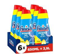 Finish Power Gel Citrus - Liquide vaisselle pour lave-vaisselle - 6 x 650 ml