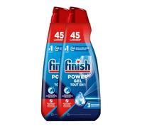 Finish Power Gel Tout en 1 - Détergent Lave-vaisselle lot de 2 x 0,9L