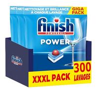 Finish Power Pastilles Lave Vaisselle - Nettoyage et brillance à chaque lavage - lot de 3 x 100 tablettes