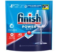 Finish Powerball Tout en 1 Tâches Tenaces 45 Tablettes