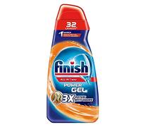 Finish Powergel Gel Nettoyant pour lave-vaisselle Liquide, Multiaction, Anti-odeurs 32 lavages