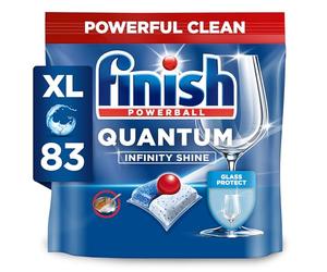 Finish Quantum Infinity Shine Lot de 83 tablettes pour lave-vaisselle Parfum frais 83 tablettes pour lave-vaisselle