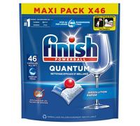 Finish Quantum Pastilles Lave-Vaisselle All in One- Parfum Frais - 46 Tablettes Lave-Vaisselle