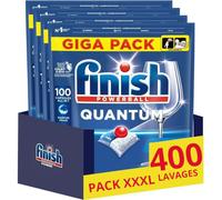 Finish Quantum pastilles lave vaisselle - Elimine Les Taches Tenaces, 100 Capsules - lot de 4