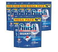 Finish Quantum Pastilles Lave-Vaisselle, Elimine Les Taches Tenaces, 68 Capsules - lot de 5