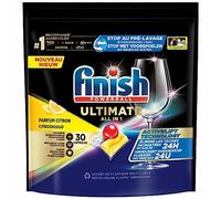 Finish Ultimate All in 1 Lot de 30 tablettes pour lave-vaisselle Citron