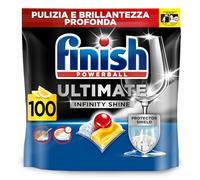 Finish Ultimate Infinity Shine Lot de 100 tablettes pour lave-vaisselle Parfum citron
