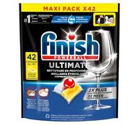 Finish Ultimate Pastilles Lave-Vaisselle All in One- Parfum Citron - 42 Tablettes Lave-Vaisselle