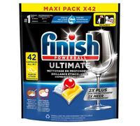 Finish Ultimate Pastilles Lave-Vaisselle All in One- Parfum Citron - 42 Tablettes Lave-Vaisselle