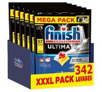 Finish Ultimate Pastilles Lave-Vaisselle Citron - Imbattable contre les taches tenaces - 342 Tablettes Lave-Vaisselle