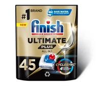 Finish Ultimate Plus capsules lave-vaisselle tout-en-un, 45 pièces