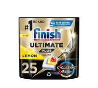 Finish Ultimate Plus Lemon Capsules Lave-vaisselle, 25