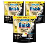 Finish Ultimate Plus Pastilles Lave-Vaisselle All in One- Parfum Citron - 105 Tablettes Lave-Vaisselle