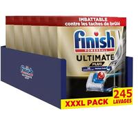 Finish Ultimate Plus Pastilles Lave-Vaisselle All in One- Parfum Frais - 245 Tablettes Lave-Vaisselle