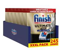 Finish Ultimate Plus Pastilles Lave-Vaisselle All in One- Parfum Frais - 245 Tablettes Lave-Vaisselle