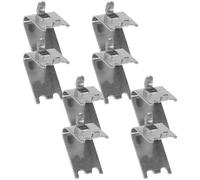 FINISPERSOO Clayette Frigo en Acier Inoxydable, Lot de 8, Clip Étagère Frigo, Crochets Robustes, Support pour Étagère Réfrigérateur et Rangement Frigo