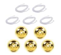 FINISPERSOO Kit de 5 Mèches pour Lampe à Huile 20 CM Mèche pour lanternes à pétrole Mèche de Lampe à Beurre en Fibre pour Fabrication de Lampe à Beurre