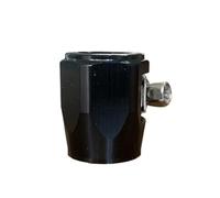 Finisseur d'extrémité De Tuyau Four Colors Universal Car Hose Finisher Clamp Radiator Modified Fuel Pipe Clip Oil Water Tube AN4 AN6 AN8 AN10 AN12(Black,AN6)