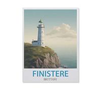 Finistère Bretagne,Puzzle pour Adultes 1000 Pièces en Papier Puzzles Jeu Cadeau Accueil Décoratif Mots Croisés(50x70cm)-GN98