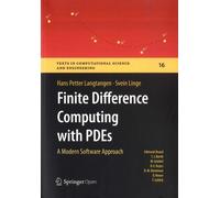 Finite Difference Computing With Pdes - A Modern Software Approach