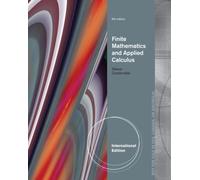 Finite Mathematics And Applied Calculus, International Edition
