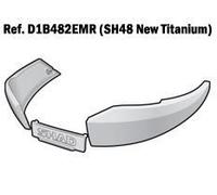 FINITION DE RECHANGE DROITE OU GAUCHE POUR CADRE DE COFFRE SH48 - GRIS TITANE