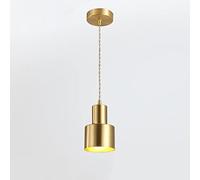 Finition en Laiton brossé Light Light Postmodern Simplicité Pendre Lumière E26 / E27 Base Cordon de Réglable Showroom Hanging Light Kit Mount Peu Profond Corridor îlot d'îlot de Cuisine pour Le