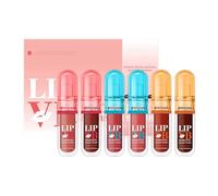 Finition Impartiale Et Brillante - Volume De Lèvres Rose Du Volume De Lèvres | COSMETICS HYDRA Kiss Huile À Lèvres, Brillant À Lèvres Hydratant, 6 Pièces Sticks Non Baume À Lèvres Collant, De Lèvr