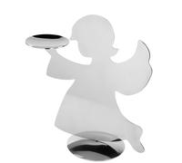 Fink bougeoir Holyworker argenté acier inoxydable hauteur 15 cm
