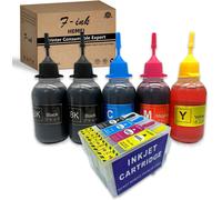 Fink Lot De 5 Cartouches D'Encre De Rechange Pour Imprimante Eps 603 Ou 603Xl Compatible Avec Expression Home Xp-3100 Xp-2105 Xp-4100 Xp-2100 Xp-3105 Xp-4105 Wf-2810 Wf-2830 Wf-283[ENC941414]