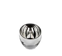 Fink Porte-bougie à chauffe-plat Candy argenté verre hauteur 11 cm