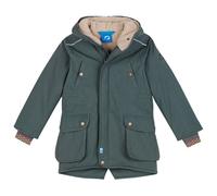 Parka d?hiver enfant TUULIKKI finkid avec doublure en polaire teddy vert sauge 9/10A