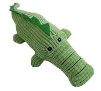 FINLALO Jouet indestructible pour chien, jouet en peluche crocodile, jouet à mâcher interactif pour chien, jouet à mâcher pour chien, jouet à mordre et à meuler pour les garder occupés pour chiens de