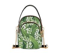 Finland Lily Of The Valley Flowers Sac à bandoulière tendance pour femme avec plusieurs poches Sac à main pour femme Cadeaux d'anniversaire pour femme