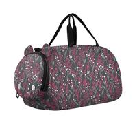 Finland Lily Of The Valley Sac de sport multifonction pour fille avec compartiment à chaussures pour la plage, la natation, la piscine, le sport