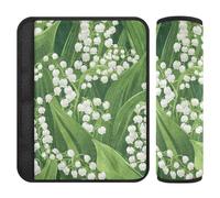 Finland Lily Valley Beauty Summer Flowers Lot de 2 sangles d'épaule pour voiture Protège votre cou et vos épaules pour voiture