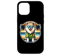 Finlandais Lapphund propriétaire de chien Summer Vibes Vacances Soleil Coque pour iPhone 12/12 Pro
