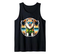 Finlandais Lapphund propriétaire de chien Summer Vibes Vacances Soleil Débardeur