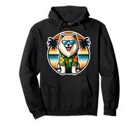 Finlandais Lapphund propriétaire de chien Summer Vibes Vacances Soleil Sweat à Capuche