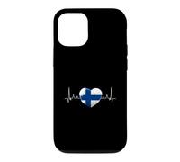 Finlande Drapeau Cœur Battant Scandinavie Vacances Coque pour iPhone 12/12 Pro