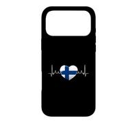 Finlande Drapeau Cœur Battant Scandinavie Vacances Coque pour iPhone 17 Pro Max