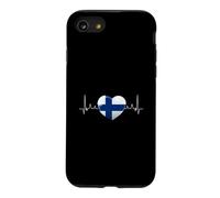 Finlande Drapeau Cœur Battant Scandinavie Vacances Coque pour iPhone SE (2020) / 7/8