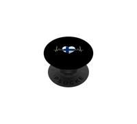 Finlande Drapeau Cœur Battant Scandinavie Vacances PopSockets PopGrip Adhésif