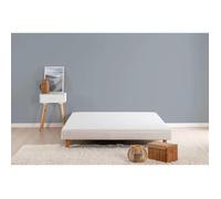 Finlandek Rakenne Sommier Tapissier A Lattes 160 X 200 - Bois Massif Blanc + Pieds Blanc