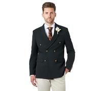Finley - Veste croisée à Carreaux Prince de Charles Vert Olive [BLZ-DB-Finley-Green, UK/US 54 EU 64]