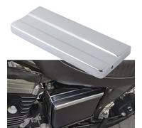 FINMOKAL Couvercle de batterie de moto compatible avec Harley Sportster XL 1200 1982-1996 Super Glide 1973-1985 Wide Glide FXWG 1980-1986 (Chrome)
